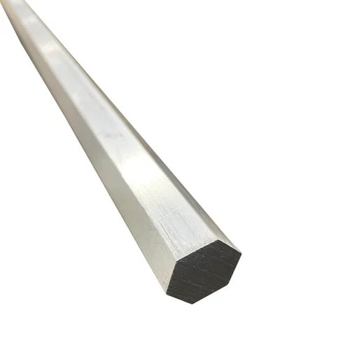 Aluminium Hexagonal Bar - Color: Silver