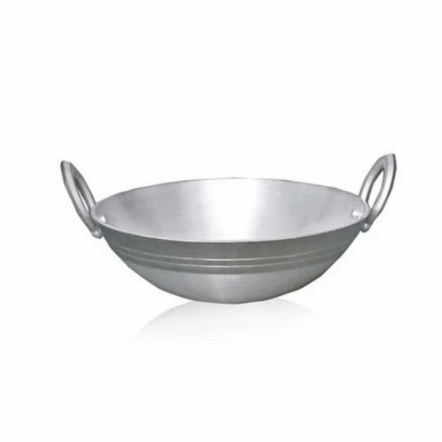 Aluminium Kadai - Various Sizes, Silver | Customizable, Tested Quality, Timely Delivery