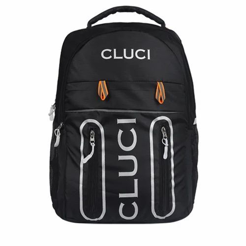 Black Polyester School Bag