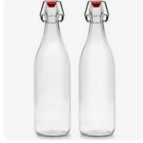 Clear Glass Swing Top Bottles