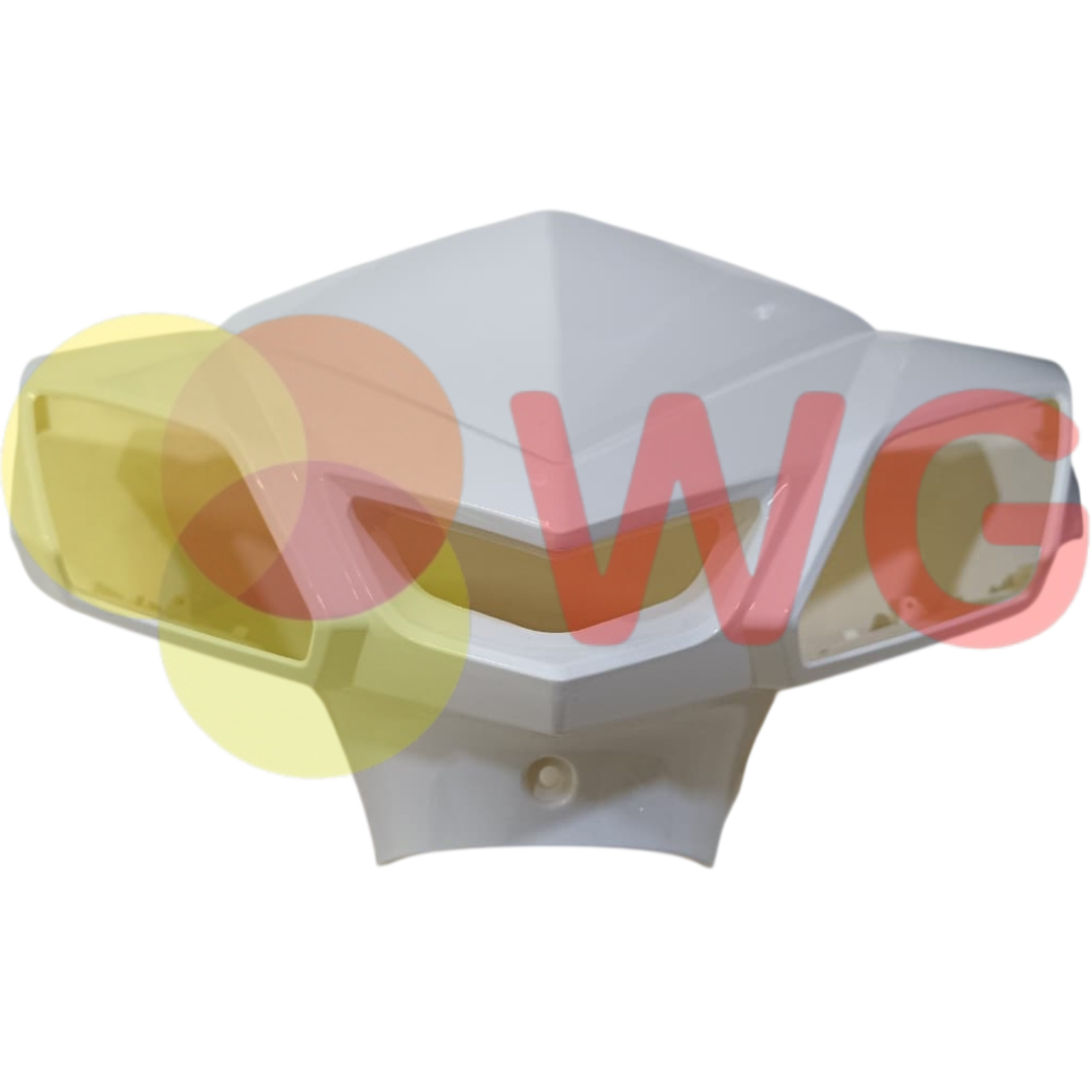 E-Scooty Body Parts White Paint Visor