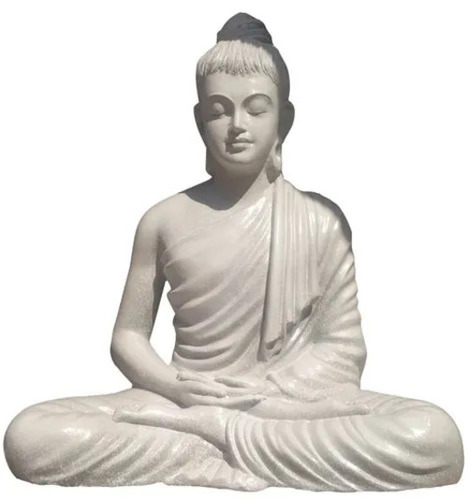 Lord Buddha Fiber Statue 3Ft - Feature: Durable