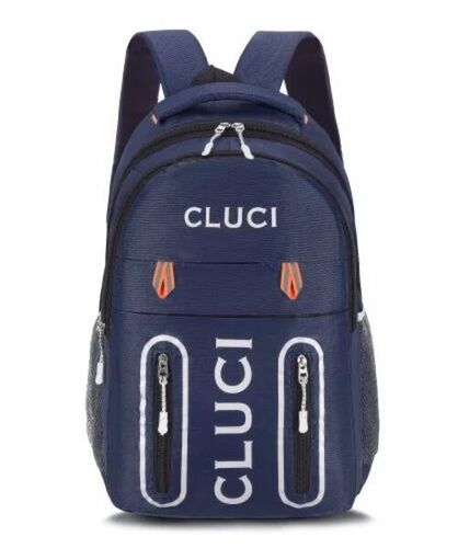 Navy Blue Polyester School Bag