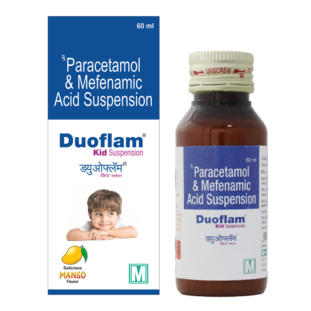 Paracetamol & Mefenamic Acid Suspension 60ml (Duoflam Kid Suspension)