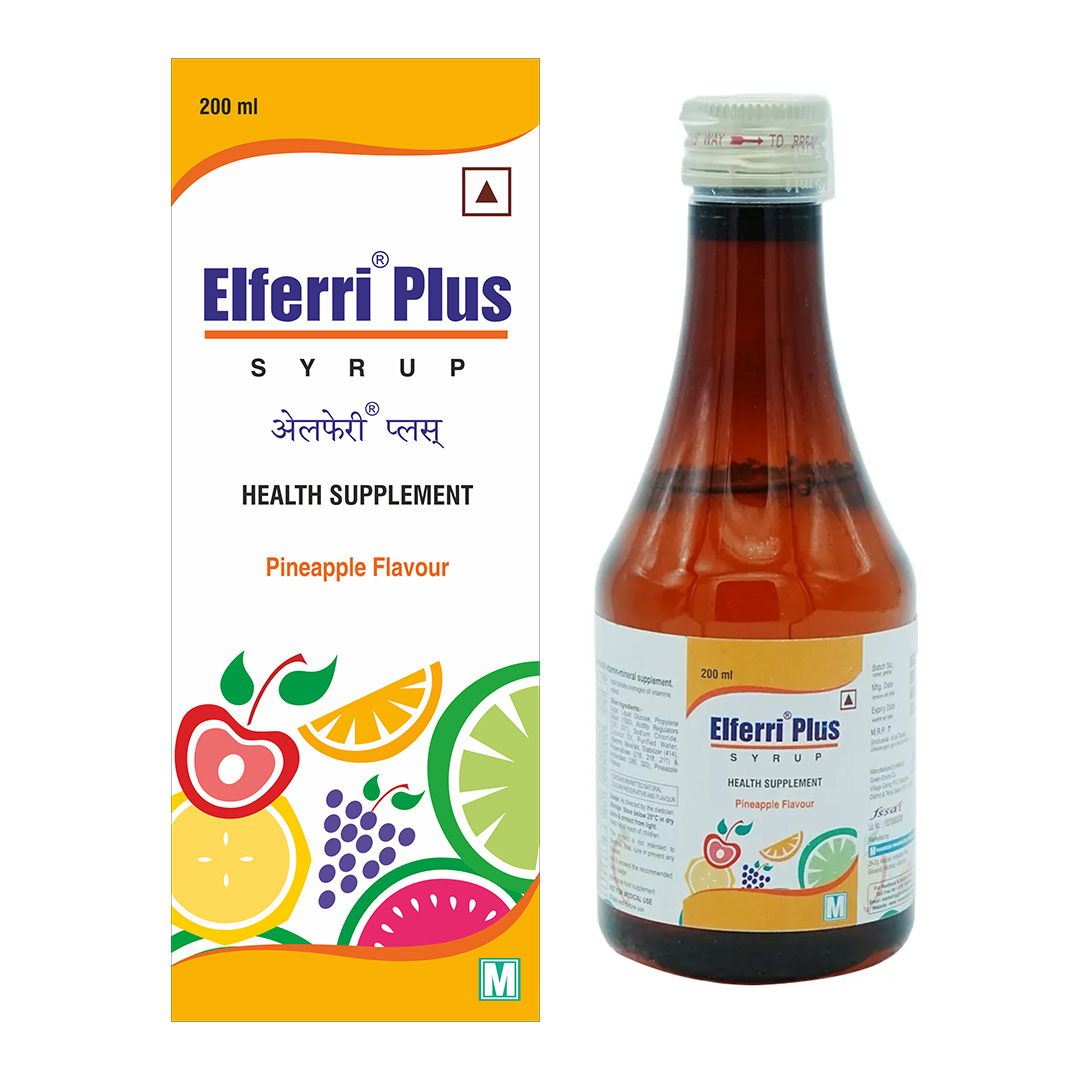 Pineapple Flavour Health Supplement Syrup (elferri Plus)