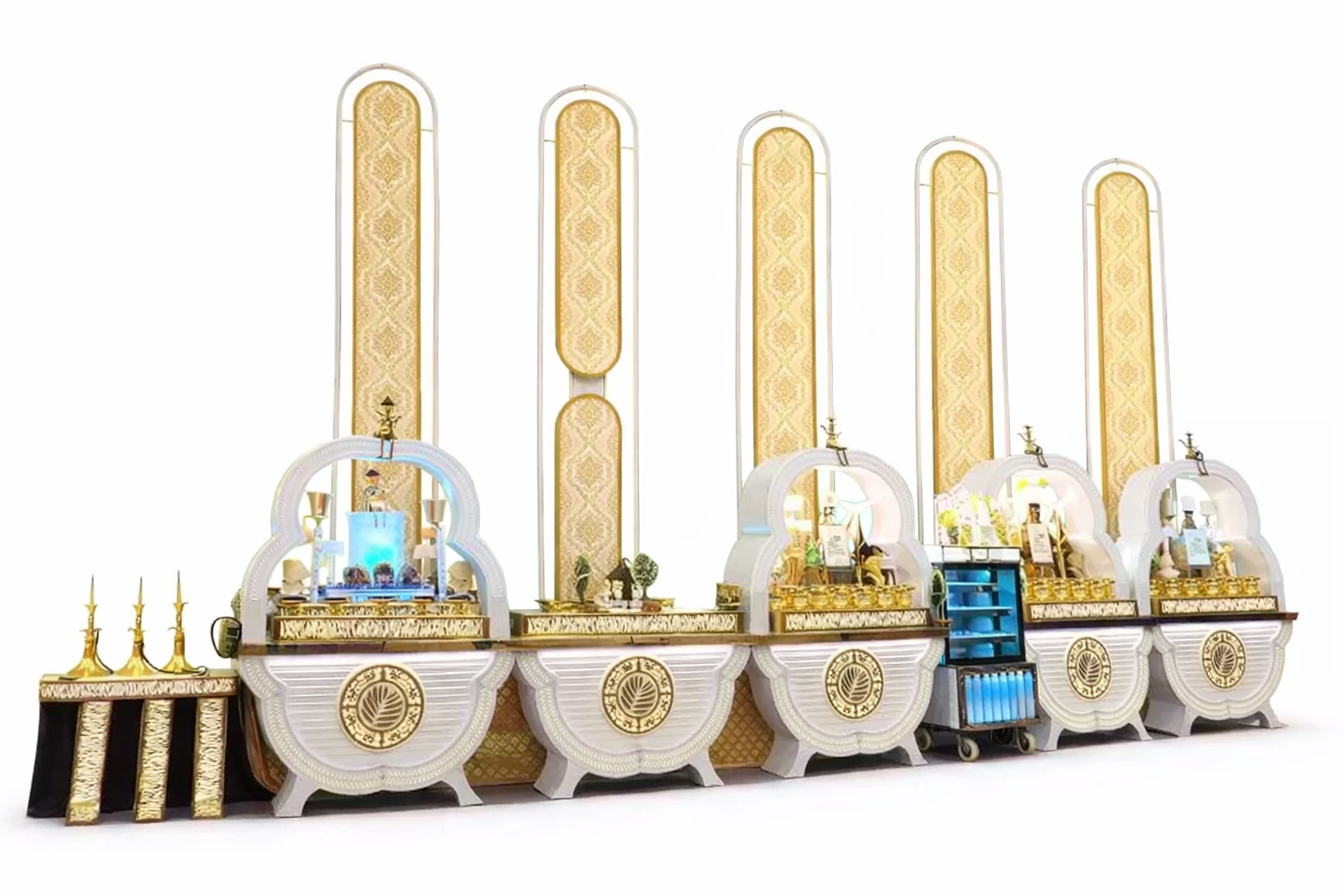 Royal Imperial Dining Experience Catering Counter - Capacity: 50 Kg