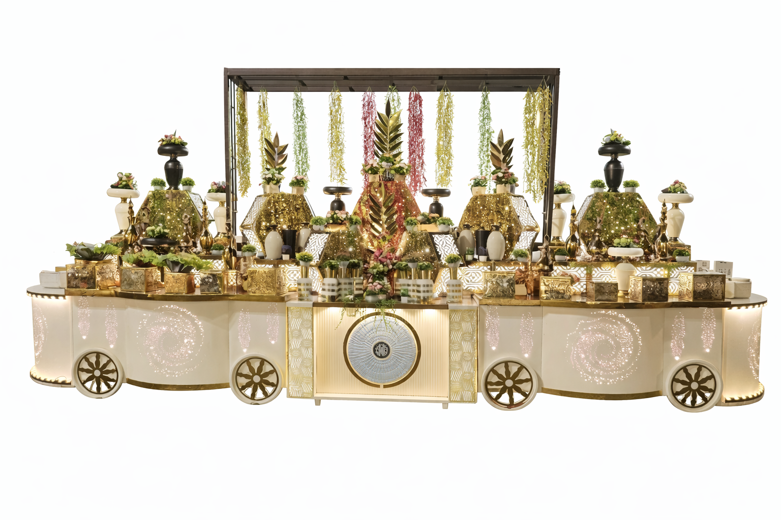 Royal Maharaja Luxury Wedding Counter - Color: White