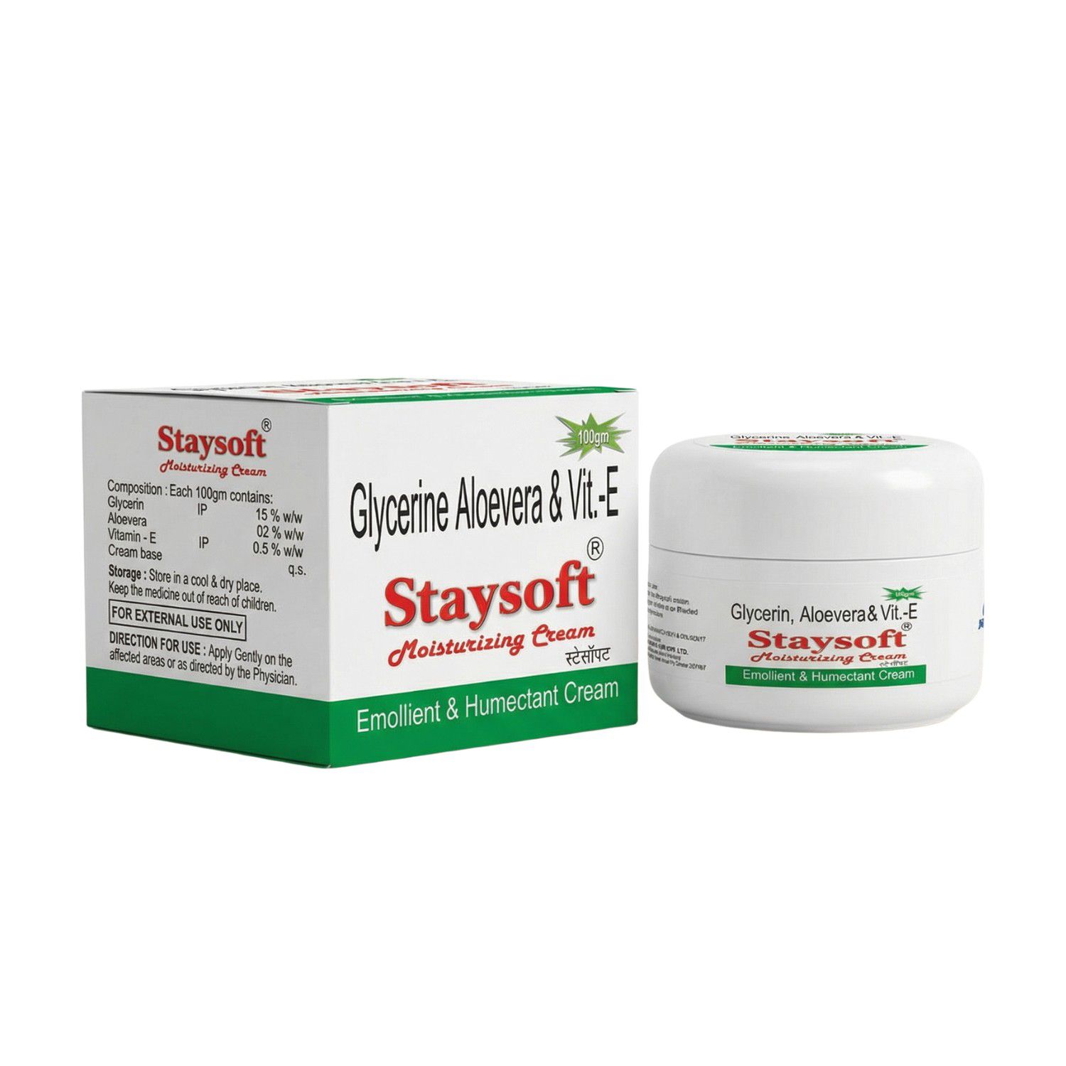 Staysoft Moisturizing Cream - Color Code: White