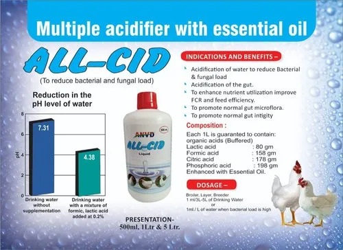 Water Acidifier for Poultry