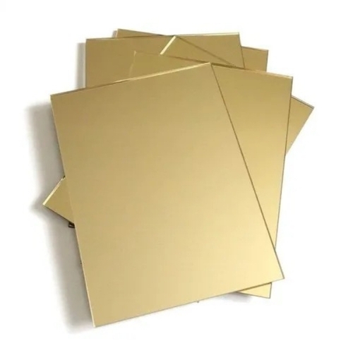 1.5 Mm Golden Acrylic Mirror Sheet