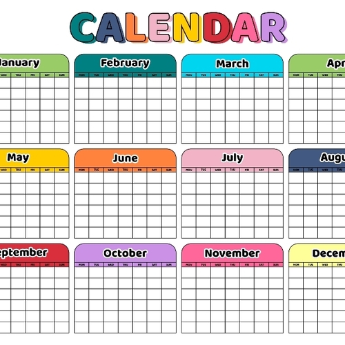 Blank Calendar