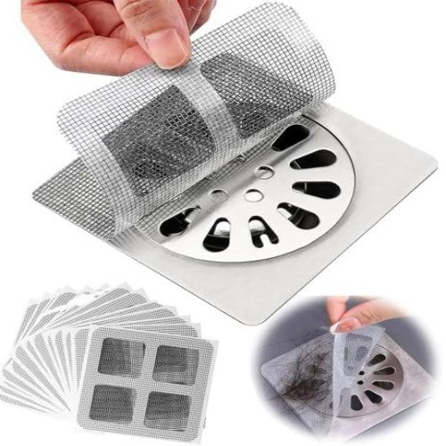 Disposable Shower Drain Hair Catcher Mesh Stickers