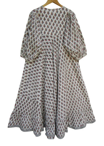 Henley Neckline With Buttons Maxi Dress