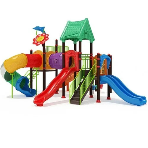 2 Slides Lldpe Multi Play Station - Age Group: Kids