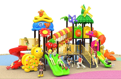 3 Slides Lldpe Multi Play Station - Age Group: Kids