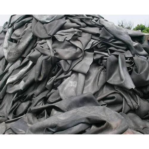 Black Recycling Rubber Scrap