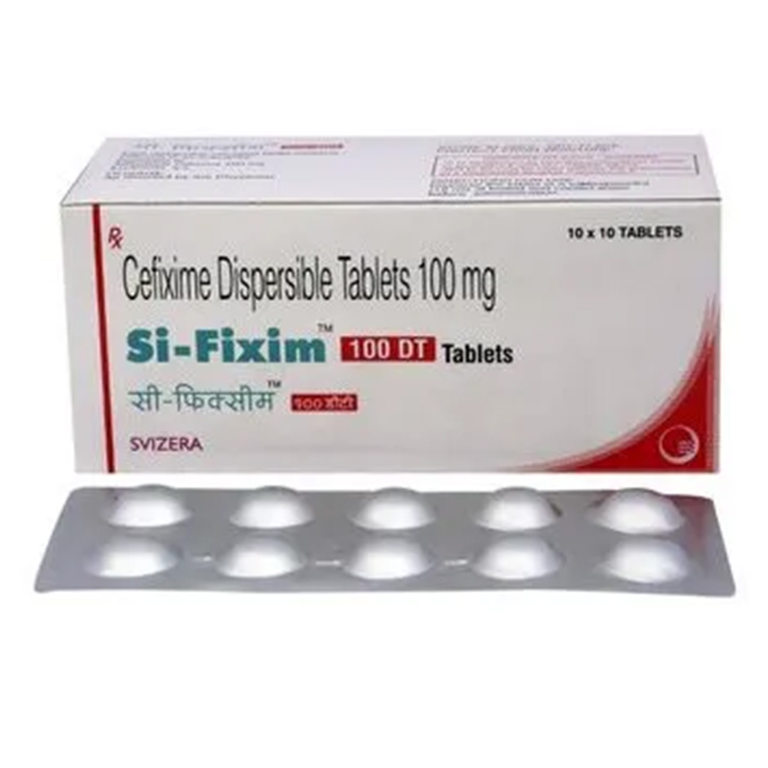 Cefixime Dispersible Tablets IP 100mg (Si-Fixim 100DT)