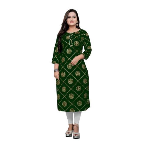 Designer Rayon Printed Kurti