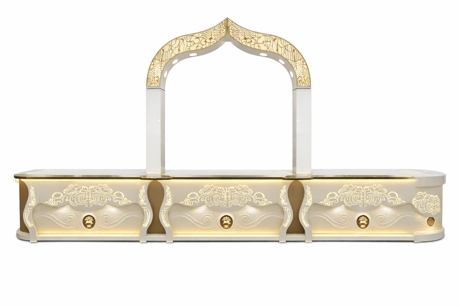 Elegant Royal Buffet Experience Wedding Counter - Capacity: 50 Kg