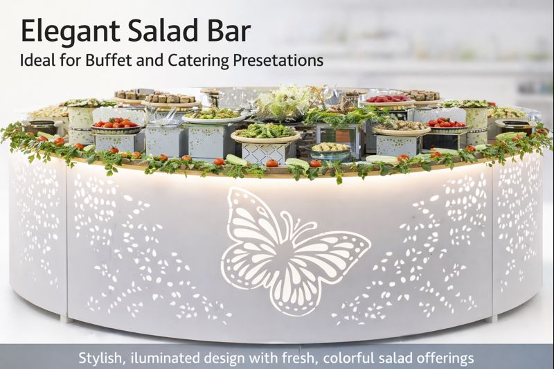 Elegant Shahi Dining Experience Wedding Counter - Capacity: 50 Kg