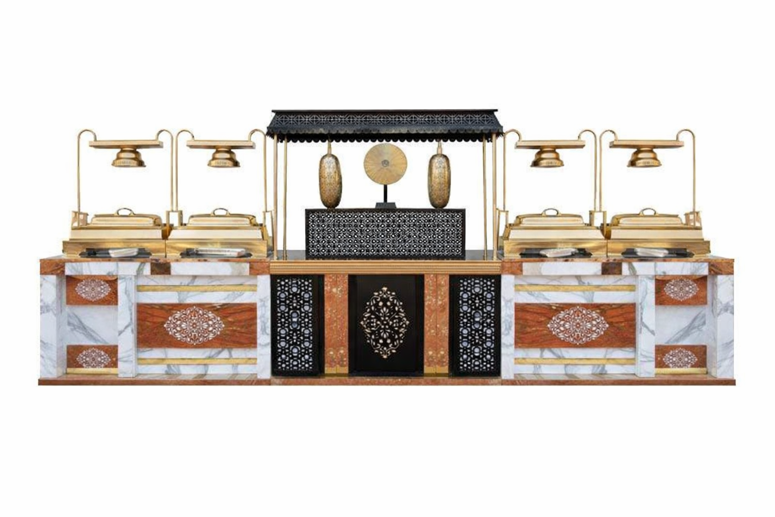 Exclusive Gourmet Feast Experience Wedding Counter - Color: White