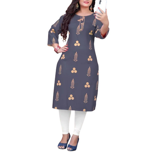 Ladies Gray Long Kurti