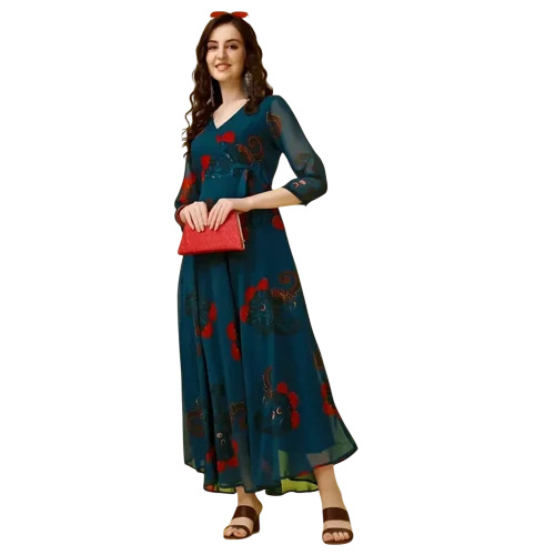 Ladies Printed Long Kurti
