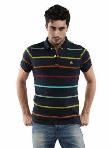 Mens Polo Neck T Shirt