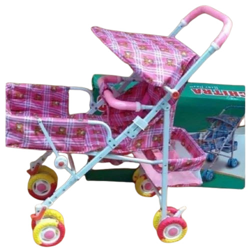 Pink Plastic Kids Stroller