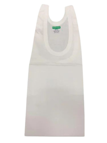 Premium Mens White Cotton Vest