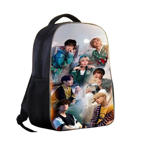 Printed Canvas Backpack