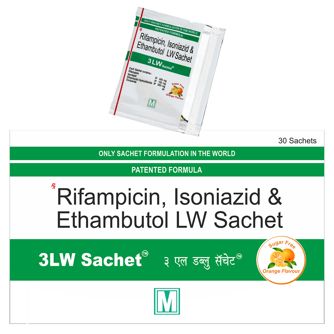 Rifampicin + Isoniazid + Ethambutol Lw Sachet (3Lw Sachet+) - Dosage Form: Powder