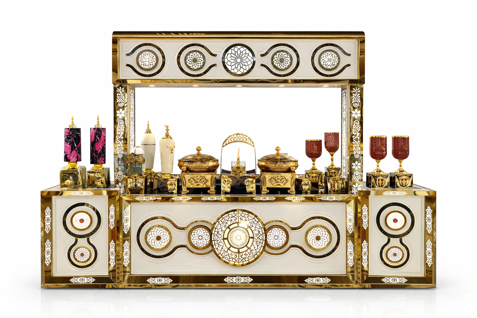Royal Grand Dining Showcase Wedding Counter - Capacity: 50 Kg