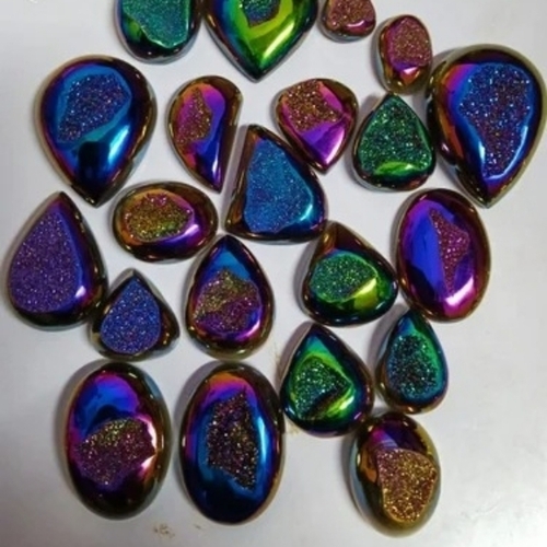 Titanium Druzy Cabochon Stone