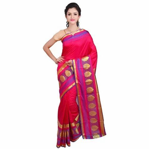 Traditional Kanjivaram Style Art Silk Saree