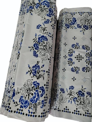 White Printed Polyester Fabric