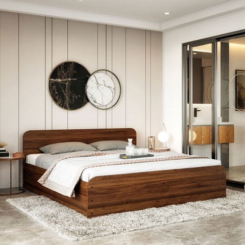 Affordable elegance wood bed