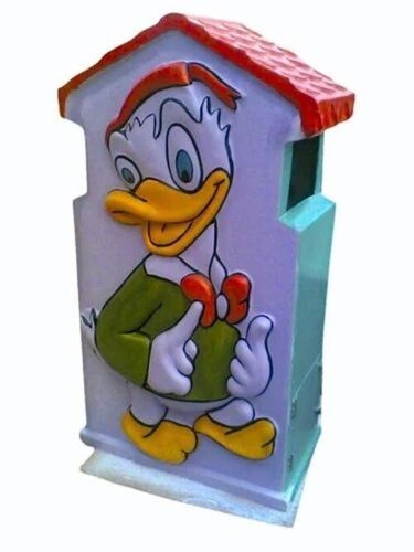 Frp Cartoon Duck Dustbin