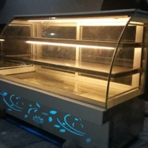 Glass display counter