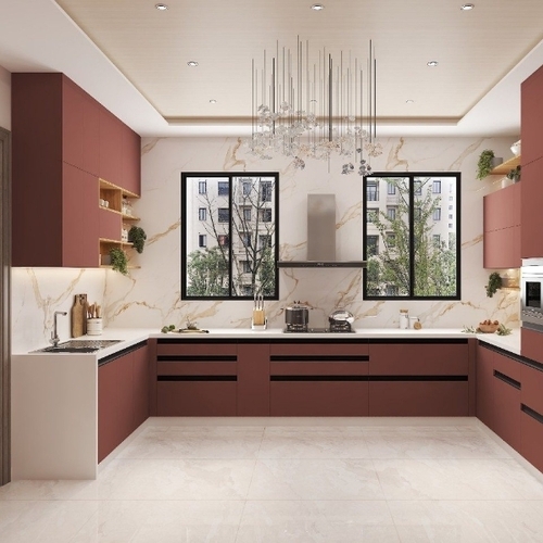 Modular kitchen U shaped