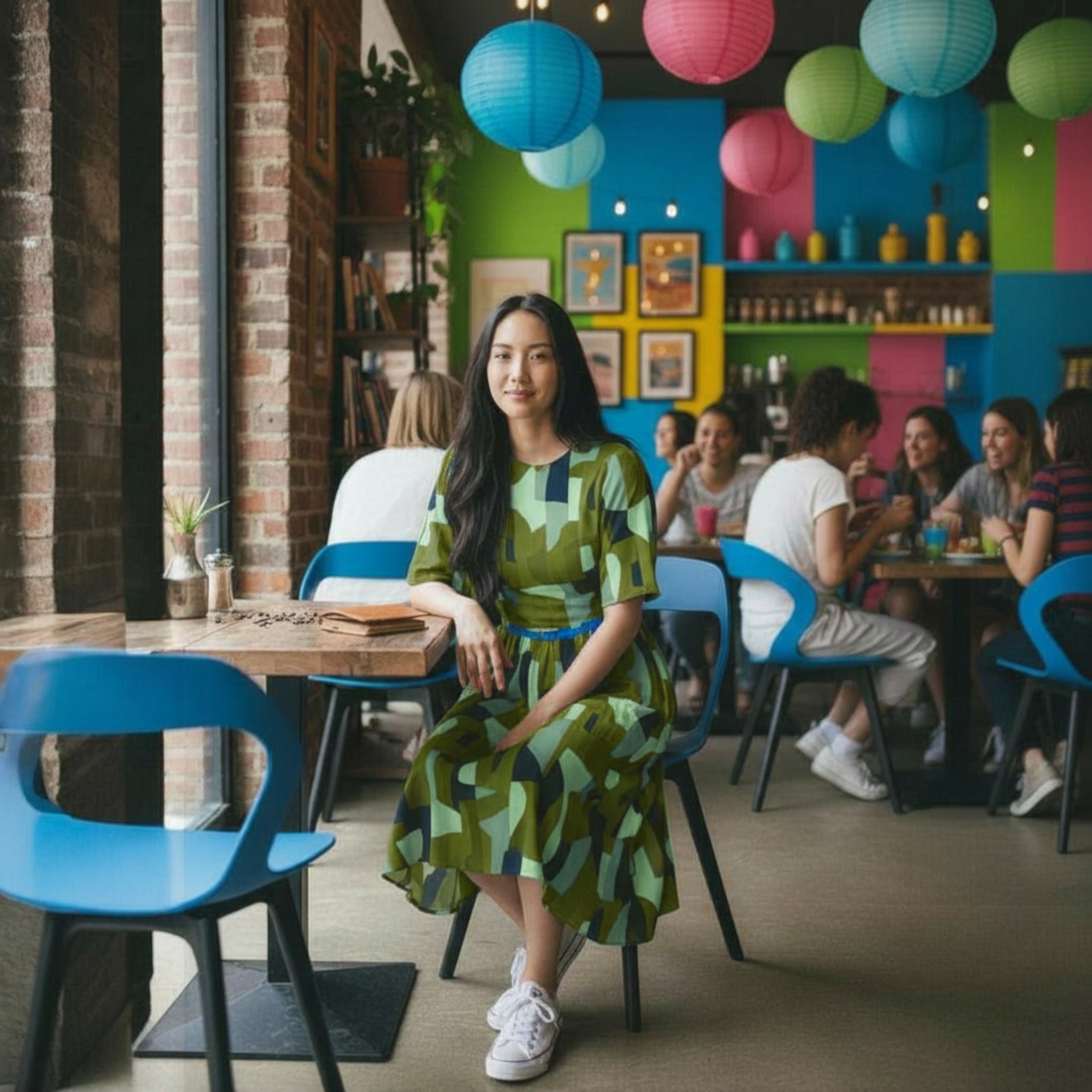 Olive Cafeteria Chair
