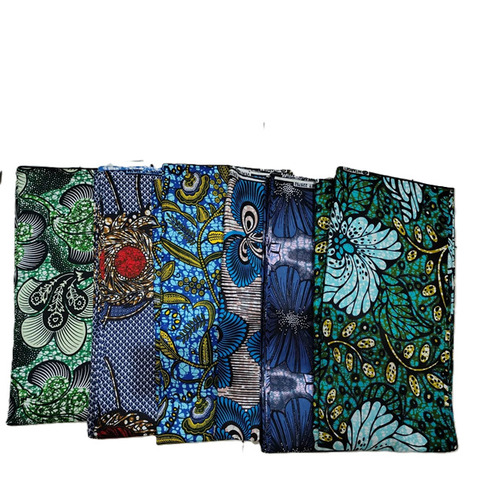 Vibrant African Wax Printed Cotton Fabric