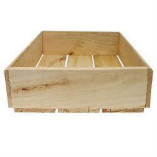 Wooden Crates - Durable Wood, Beige | Reusable Design, Shock Resistant, Eco Friendly, Custom Sizes