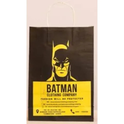 2Kg Black Printed Paper Bag - Feature: Recyclable