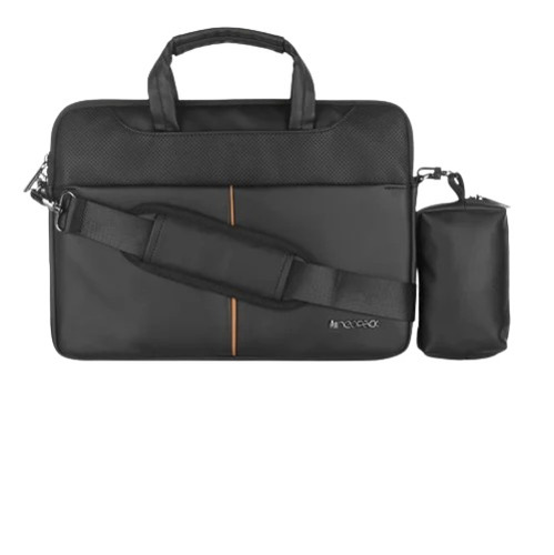 Black Neopack Leather Laptop Bag