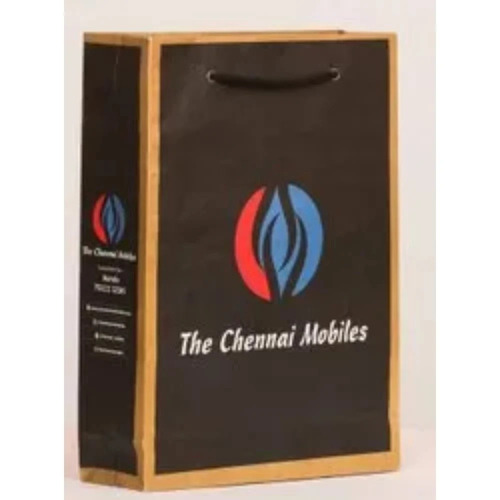 Black Promotional Paper Carry Bag - Feature: Biodegradable