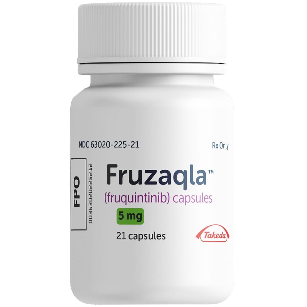 Fruzaqla (Fruquintinib) Capsules - Expiration Date: 2 Years
