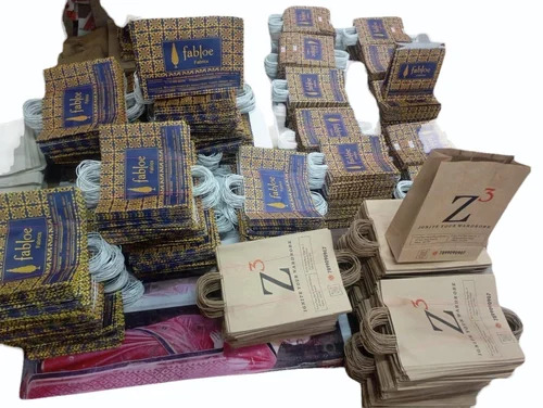 Kraft Paper Bags With Twisted Handle - Feature: Biodegradable
