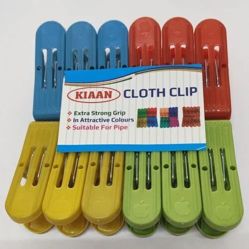 Plastic Multicolor Cloth Clip