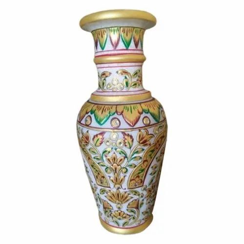 9" Marble Multicolor Flower Pot